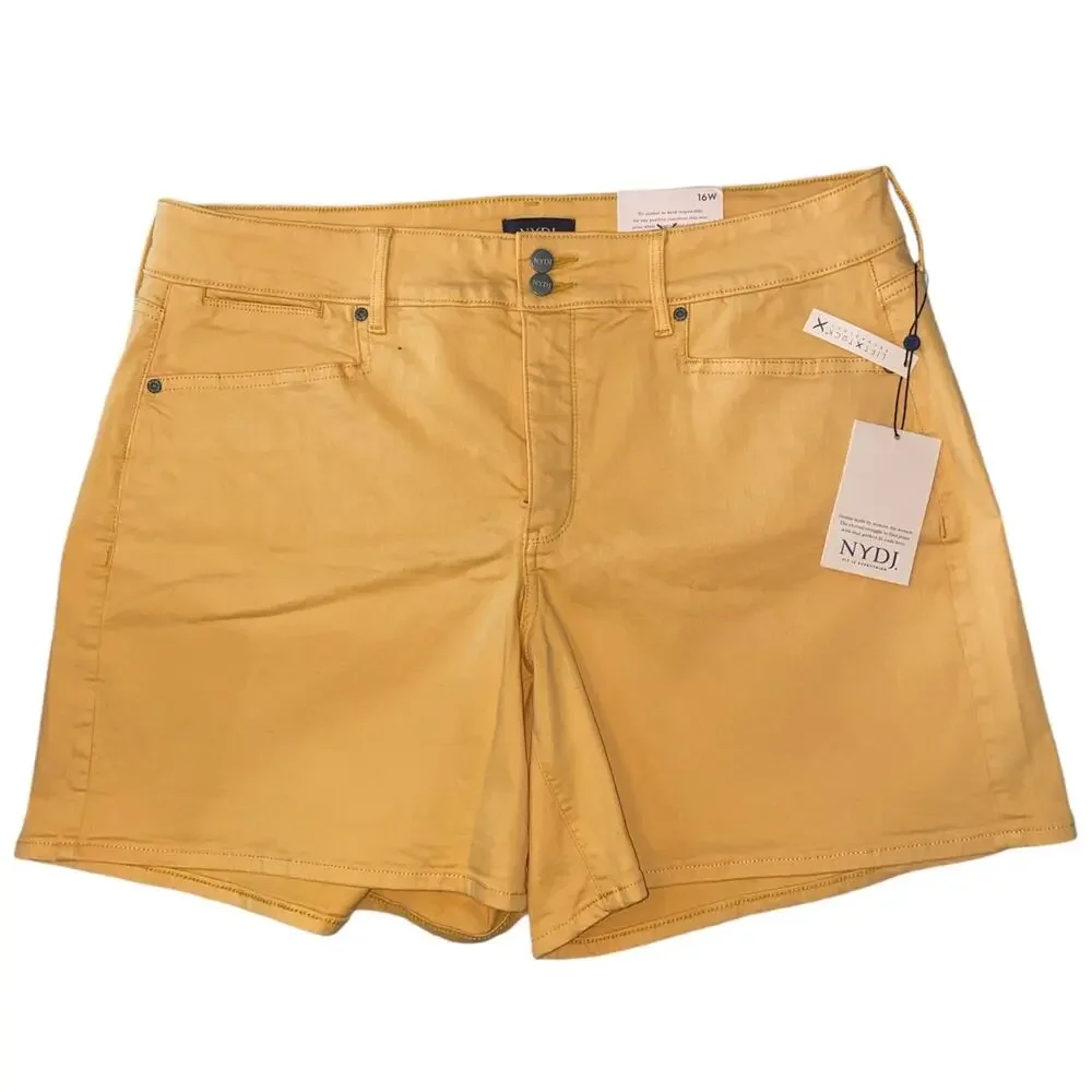 NWT NYDJ Roxanne Short Lift X Tuck Technology Orange Size 16W - Picture 1 of 9